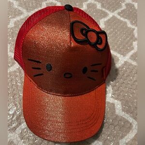 Hello Kitty Red Glittering adjustable Baseball Cap